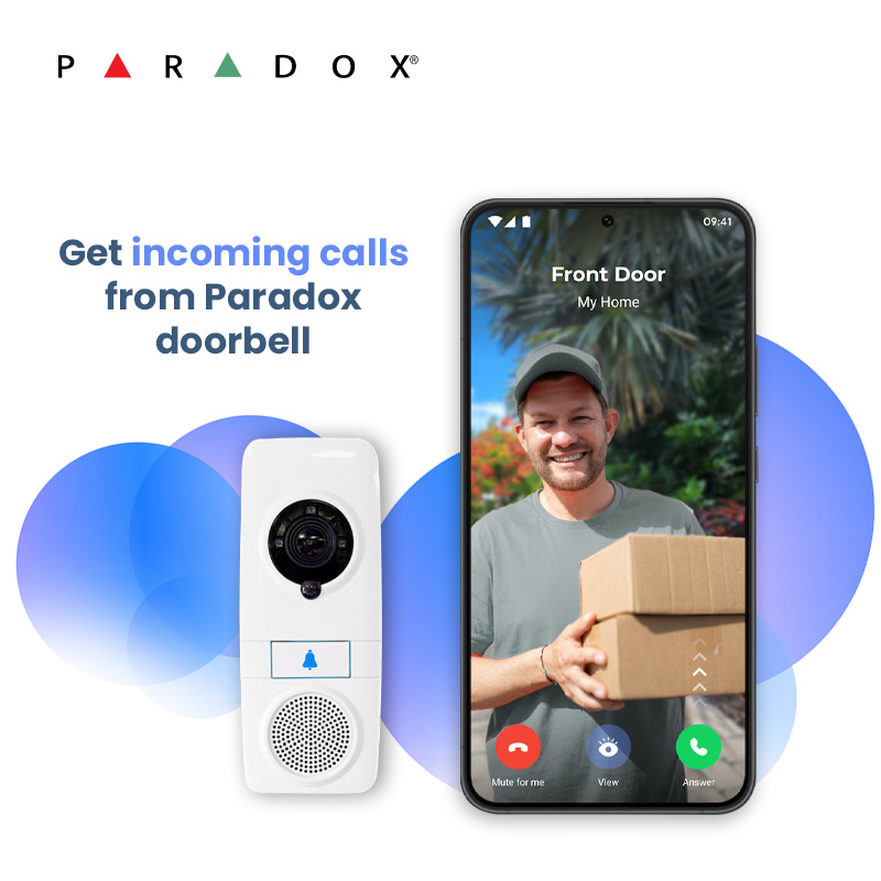 Paradox BlueEye apllikáció Doorbell